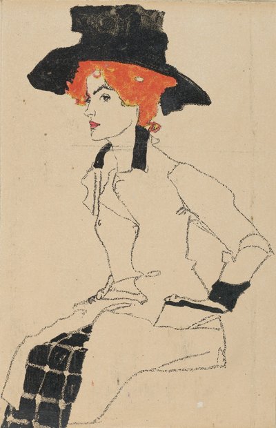 Portrait of a Woman by Egon Schiele
